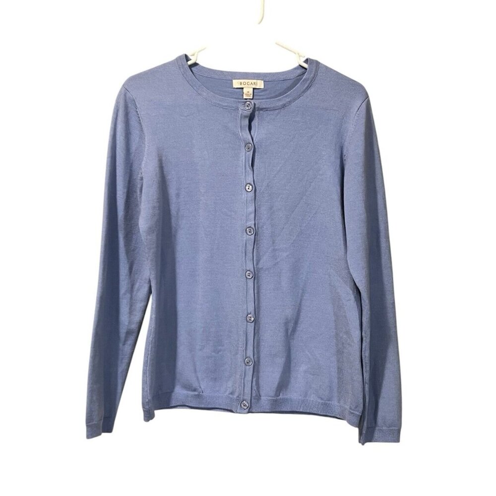 Bogari Button Cardigan Sweater Women Size Medium Career Formal Winter Designer